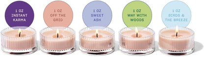 Snif G.O.A.T. Votive Candle Set, 5 Premium Scented Candles, 100% Cotton Fiber Wicks, Soy Wax Blend, Non-Toxic, Vegan