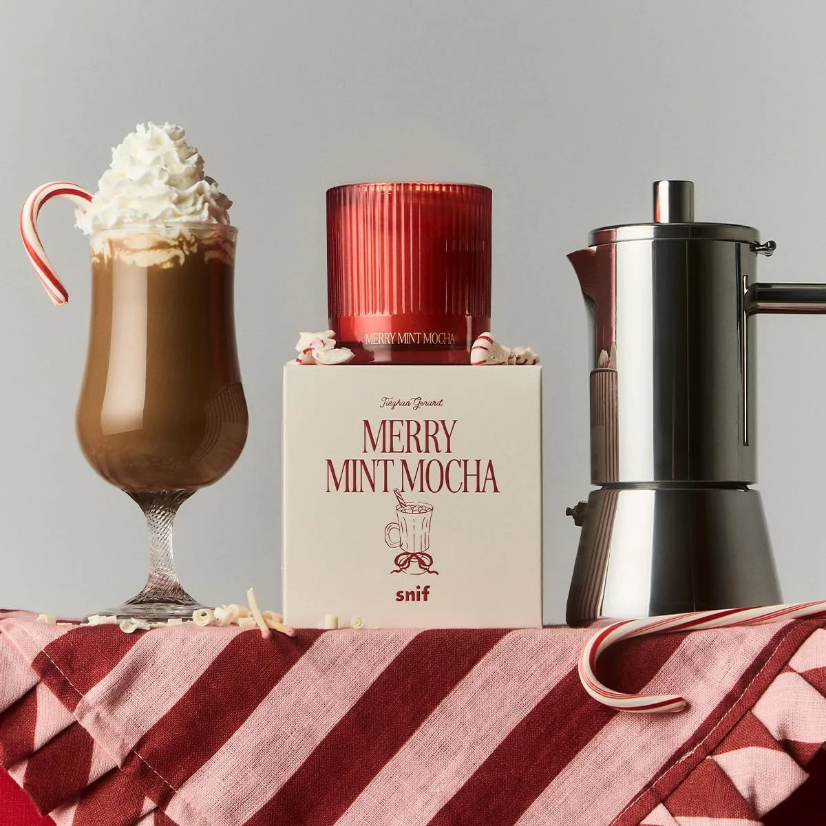 Half Baked Merry Mint Mocha Candle by Snif, 8.5 oz