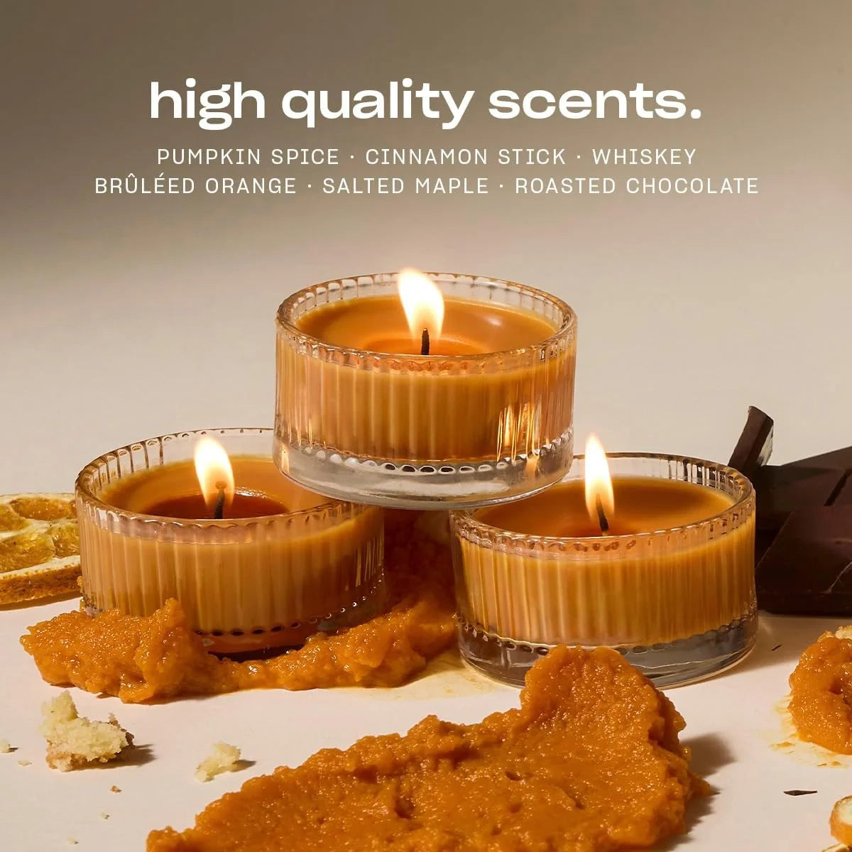 Half Baked Pumpkin Smash Scented Votive Candles by Snif, Fall Scent