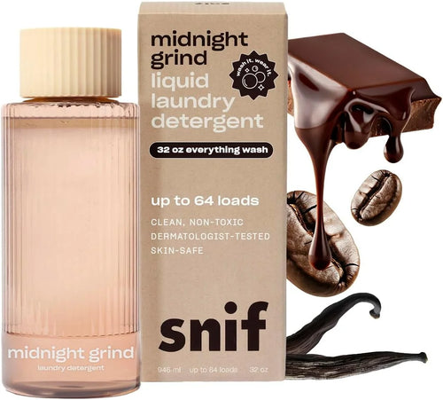 Snif Midnight Grind Non-Toxic Luxury Laundry Detergent, 64 Loads, 32oz