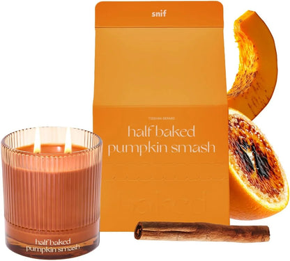 Half Baked Pumpkin Smash Scented Candle by Snif, 8.5oz