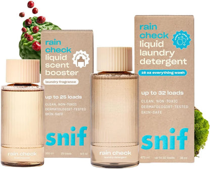 Snif Rain Check 16oz Laundry Detergent and 8.5oz Scent Booster Starter Pack