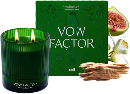 Snif Vow Factor Luxury Scented Candle, 8.5 oz