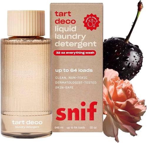 Snif Tart Deco Scented Liquid Laundry Detergent, Non-Toxic, 64 Loads, 32oz