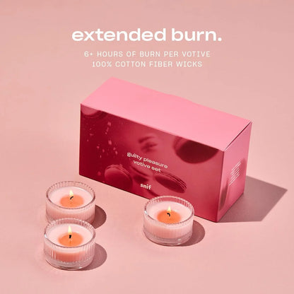 Snif Guilty Pleasure Votives Luxury Scented Candles