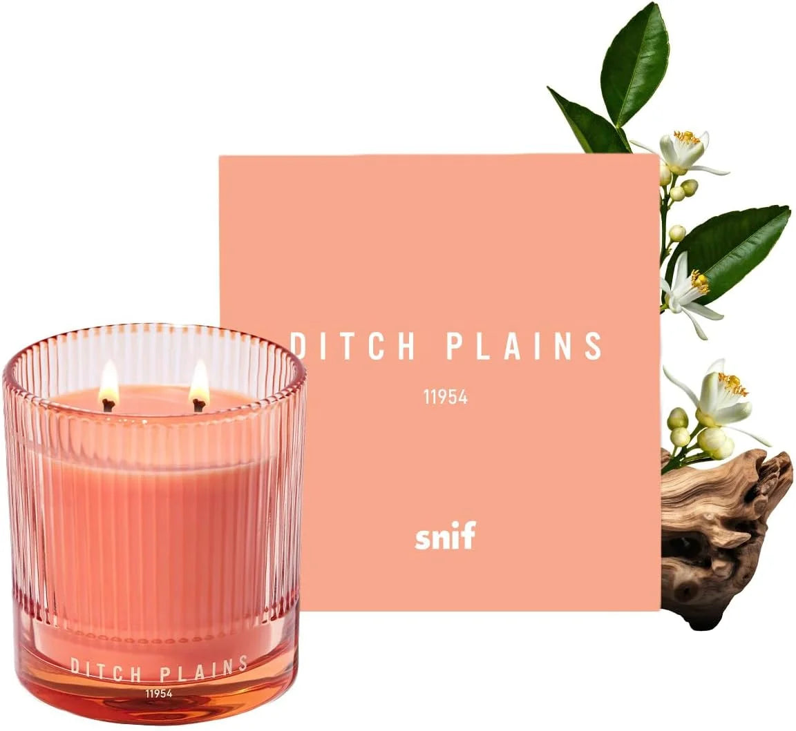 Snif Ditch Plains Scented Candle, Non-Toxic Designer Scents 8.5 oz