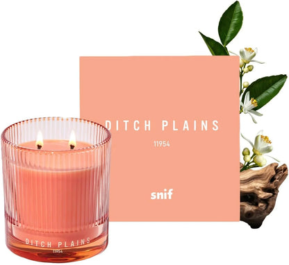Snif Ditch Plains Scented Candle, Non-Toxic Designer Scents 8.5 oz
