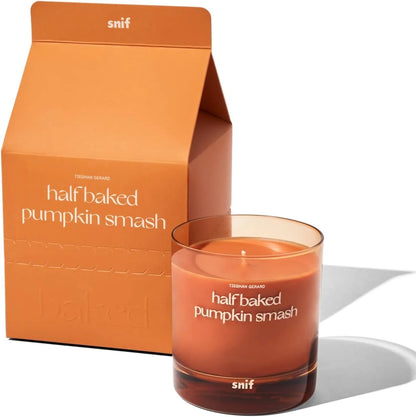 Half Baked Pumpkin Smash Scented Candle by Snif, 8.5oz