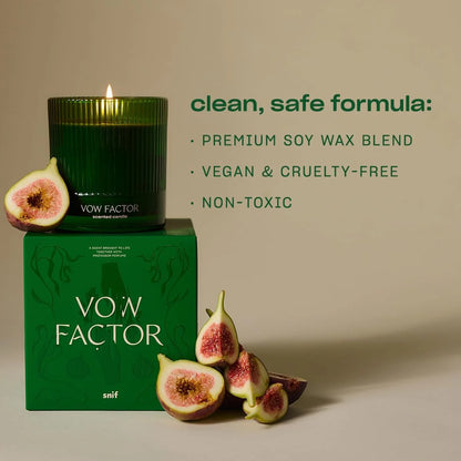 Snif Vow Factor Luxury Scented Candle, 8.5 oz