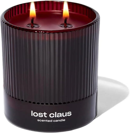 Lost Claus Scented Holiday Candle by Snif, Spicy, Gourmand, Woody Scent, 50+ Hours, 100% Cotton Fiber Wicks, Soy Wax Blend, Non-Toxic, Vegan, 8.5oz