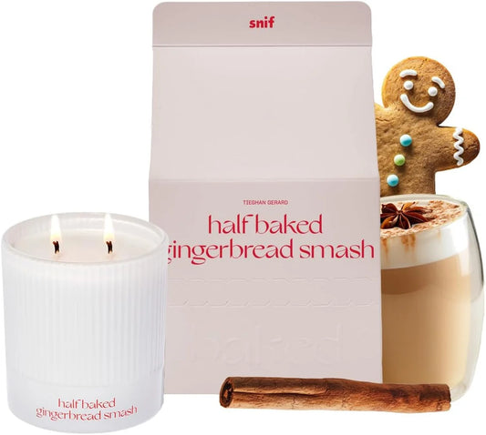 Half Baked Harvest Gingerbread Smash Holiday Scented Candle by Snif, 8.5oz